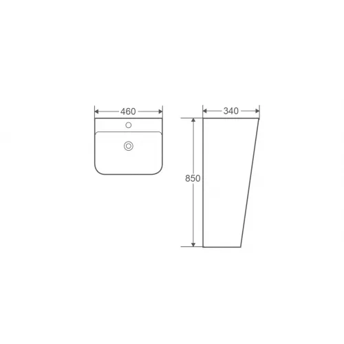 Раковина напольная WeltWasser SK GELBACH 007S GL-WT, изображение 4