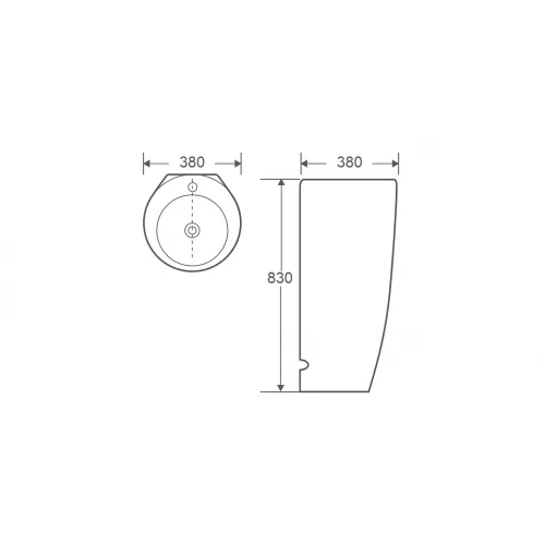 Раковина напольная WeltWasser SK MERZBACH 007S GL-WT, изображение 4