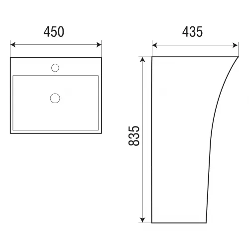 Раковина напольная WeltWasser SK ROTBACH 007 GL-WT, изображение 4