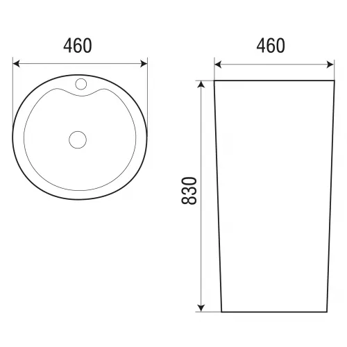 Раковина напольная WeltWasser SK SALZBACH 007 GL-WT, изображение 4