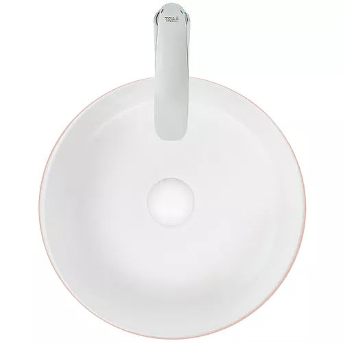 Раковина накладная WeltWasser SK ELBACH 3134, Выбрать цвет: Розовая белая, изображение 3