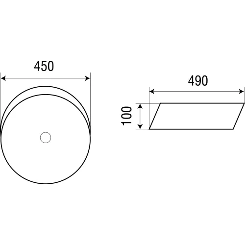 Раковина подвесная WeltWasser ELBACH 3265, Выбрать размер: 450x490x100, изображение 2