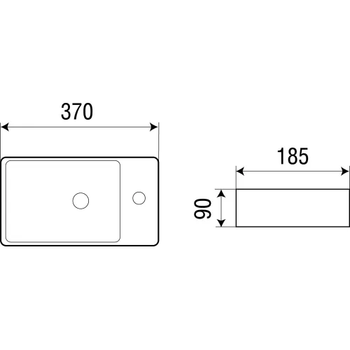 Раковина подвесная WeltWasser AISBACH 5092L, Ориентация: правая, изображение 2