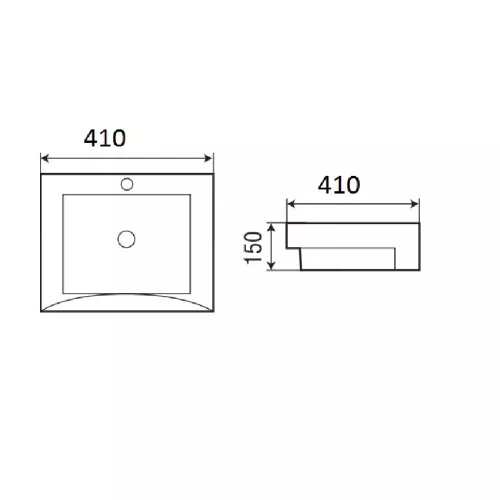 Раковина подвесная WeltWasser DEILBACH 4010, изображение 2