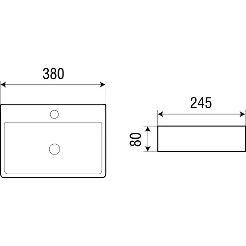 Раковина подвесная WeltWasser AISBACH 5075, изображение 2