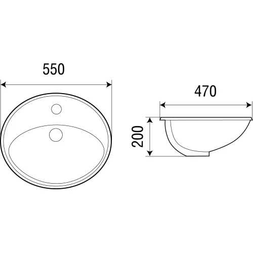Раковина подвесная WeltWasser DEILBACH 6002, изображение 2