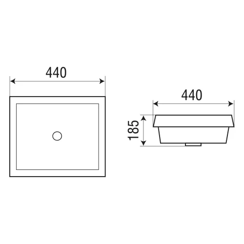 Раковина врезная WeltWasser SK DEILBACH 6042, изображение 4
