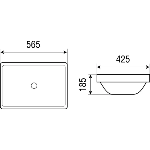 Раковина подвесная WeltWasser DEILBACH 6035, изображение 2