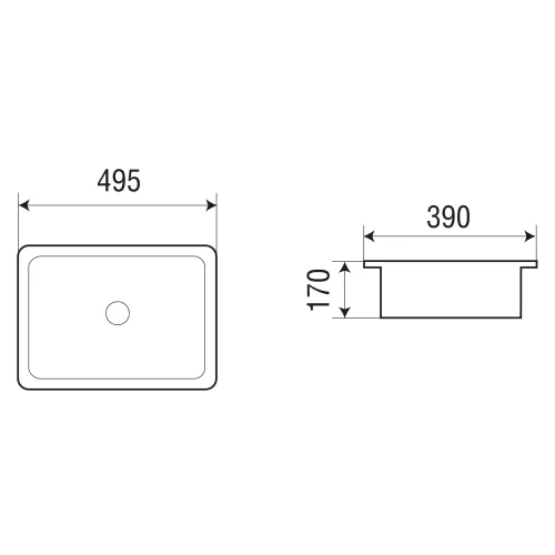Раковина врезная WeltWasser SK DEILBACH 6068, изображение 4