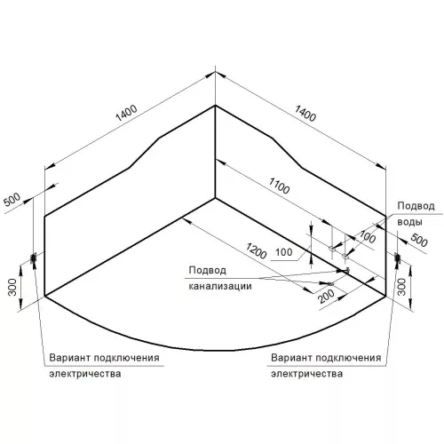 Ванна акриловая Radomir Сорренто, Выбрать размер: 140x140, изображение 19