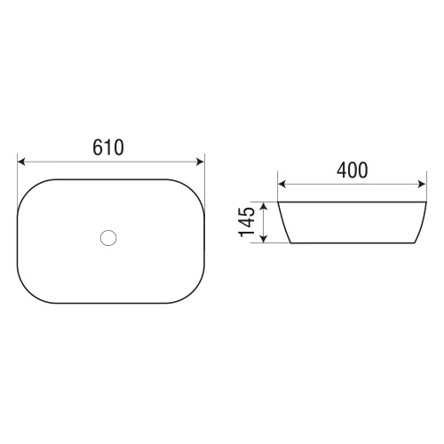 Раковина накладная WeltWasser SK ELBACH M21433 MB, изображение 4