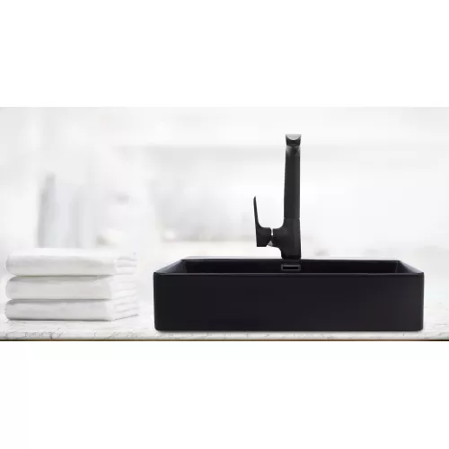 Раковина накладная WeltWasser SK ELBACH 2173 MB, Выбрать цвет: Матовая черная, изображение 2