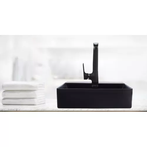 Раковина накладная WeltWasser SK ELBACH 21733 MB, Выбрать цвет: Матовая черная, изображение 2