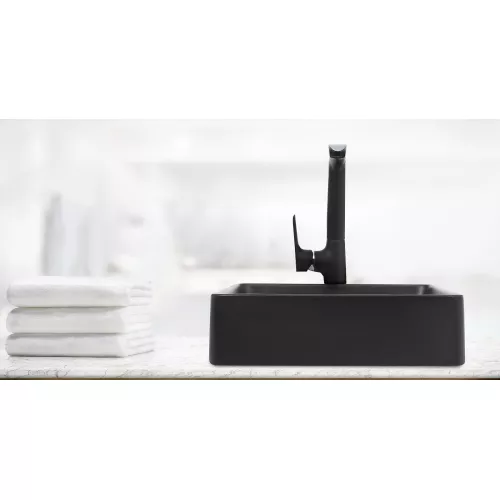 Раковина подвесная WeltWasser ELBACH 2179, Выбрать цвет: Матовая черная, изображение 2