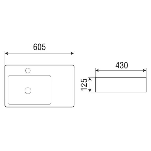 Раковина накладная WeltWasser SK ELBACH 2223, Ориентация: левая, изображение 4