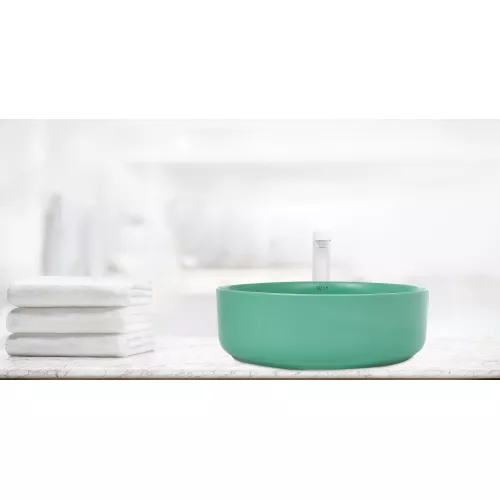 Раковина накладная WeltWasser SK ELBACH 3134, Выбрать цвет: Матовая серая, изображение 2