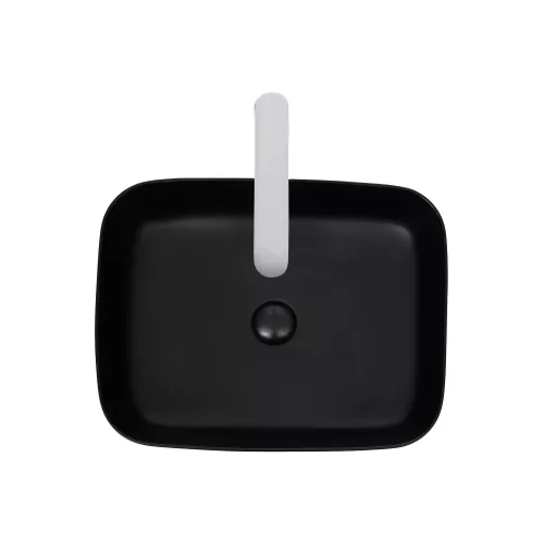 Раковина подвесная WeltWasser ELBACH 2195, Выбрать цвет: Матовая черная, изображение 3