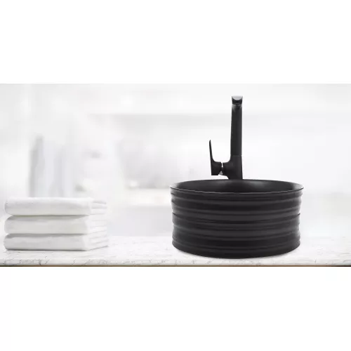 Раковина подвесная WeltWasser ELBACH 3272, Выбрать цвет: Матовая черная, изображение 2