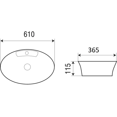 Раковина подвесная WeltWasser ELBACH 1132, изображение 2
