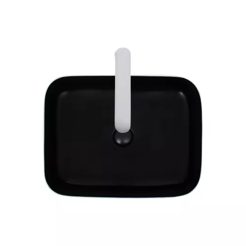 Раковина подвесная WeltWasser ELBACH 2195, Выбрать цвет: Белая черная, изображение 3