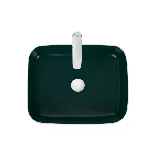 Раковина подвесная WeltWasser ELBACH 2195, Выбрать цвет: Белая зеленая, изображение 3