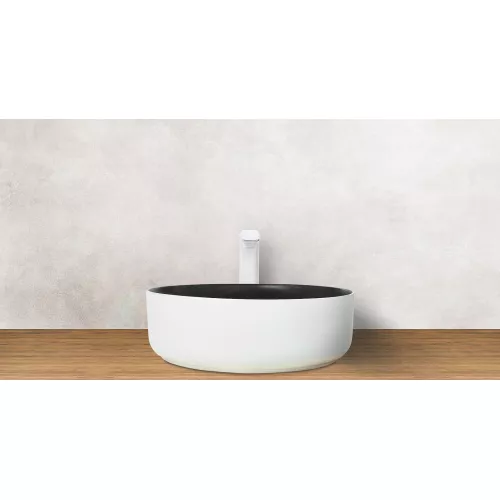 Раковина накладная WeltWasser SK ELBACH 3134, Выбрать цвет: Белая черная, изображение 2