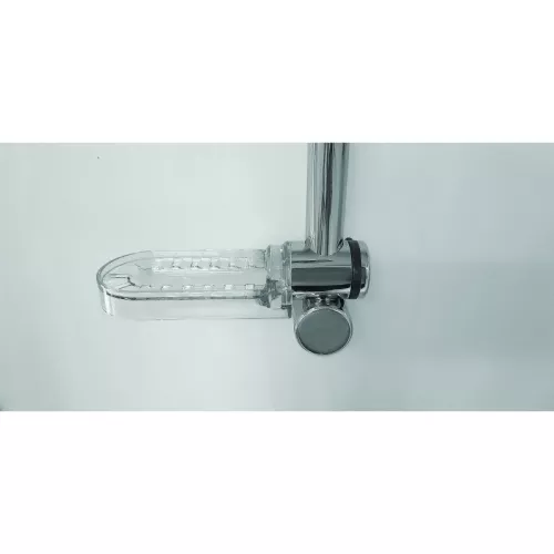 Душевая кабина WeltWasser WW500 LAINE 801/901/1001, Цвет стекла: прозрачное, Цвет профиля: Хром, Тип поддона: Низкий, Выбрать размер: 80x80 , Внешний вид: без крыши, изображение 4