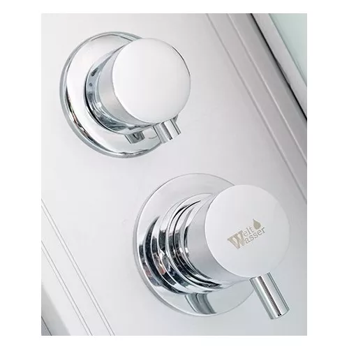 Душевая кабина WeltWasser WW500 ALLER 902  90х90х217, Цвет стекла: прозрачное, Цвет профиля: Хром, Тип поддона: Высокий, Выбрать размер: 90х90, Внешний вид: без гидромассажа, изображение 8