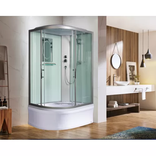 Душевая кабина WeltWasser WW500 HALLE 1202 L/R 120х90, Цвет стекла: прозрачное, Тип поддона: Высокий, Выбрать размер: 120х90, Внешний вид: без гидромассажа, Ориентация: правая, изображение 3