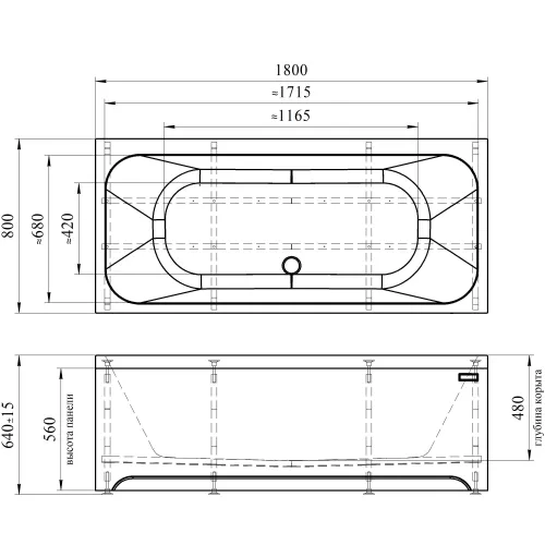 Ванна акриловая Radomir Прованс, Выбрать размер: 170x80, изображение 17