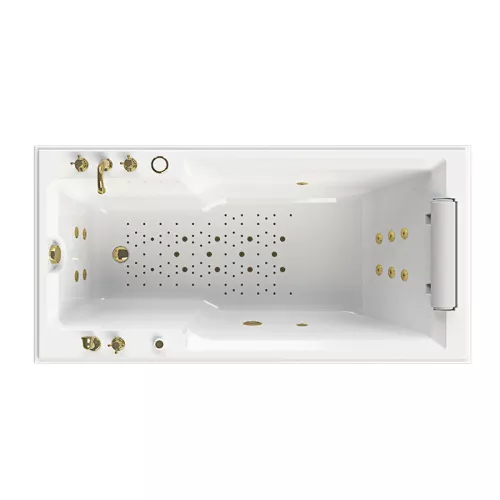 Ванна акриловая Radomir Fra Grande Русильон 180х90 золото, Выбрать цвет: Золото, изображение 11