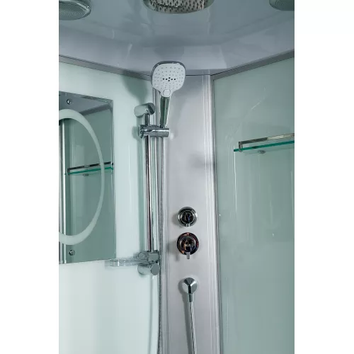 Душевая кабина WeltWasser WW500 WERRA, Цвет стекла: прозрачное, Цвет профиля: Хром, Тип поддона: Низкий, Выбрать размер: 80х80, Внешний вид: без гидромассажа, изображение 7