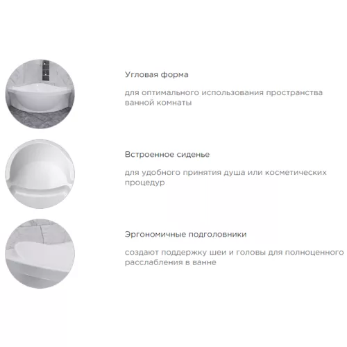 Ванна акриловая Radomir Филадельфия 168х168, изображение 15