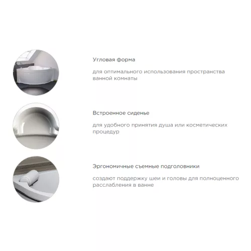 Ванна акриловая Radomir Сорренто, Выбрать размер: 140x140, изображение 16