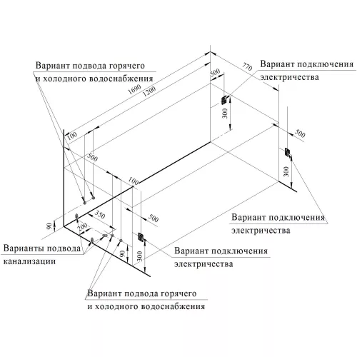 Ванна акриловая  Radomir Роза 169х77 см, L/R, Ориентация: правая, изображение 14