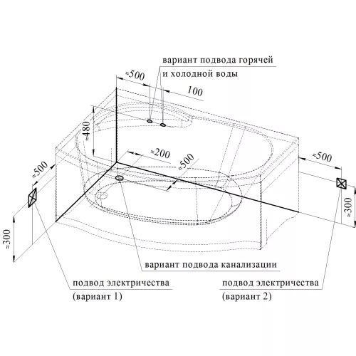 Ванна акриловая Radomir Монти 150х105 см, L/R, Ориентация: Левая, изображение 15