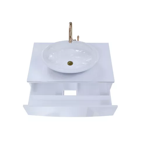 Тумба без раковины 1Marka Nega 60П/80П 1в.ящ белый, Выбрать размер: 60, изображение 5