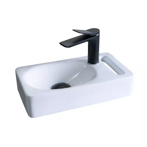 Подвесная белая раковина для ванной Gid N9262, изображение 3