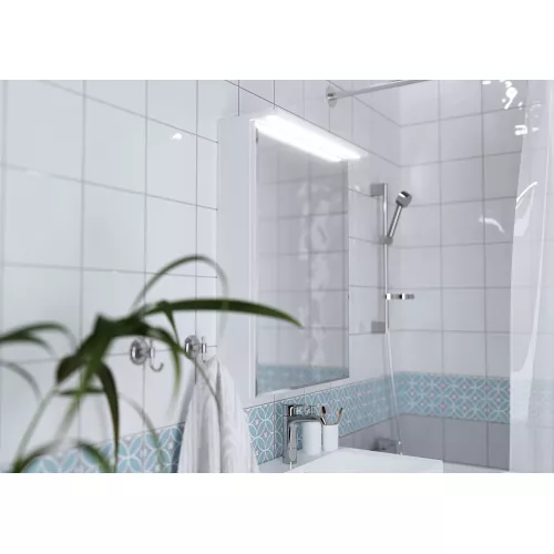 Зеркало-шкаф 1Marka Соната 60 1д с подсветкой, белый глянец, изображение 4