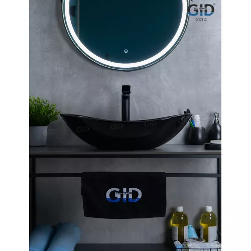 Накладная раковина для ванной Gid BL9811 черная глянцевая, Выбрать цвет: Черный глянцевый, изображение 2
