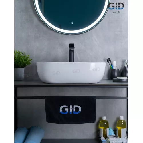 Накладная раковина для ванной Gid D1302 белая, Выбрать цвет: Белый, изображение 3