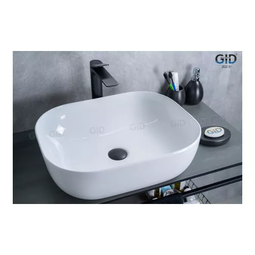 Накладная раковина для ванной Gid D1302 белая, Выбрать цвет: Белый