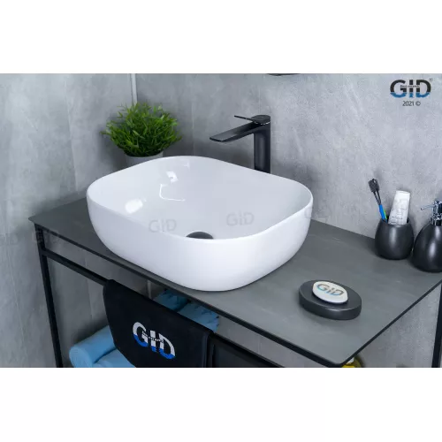 Накладная раковина для ванной Gid D1302 белая, Выбрать цвет: Белый, изображение 2