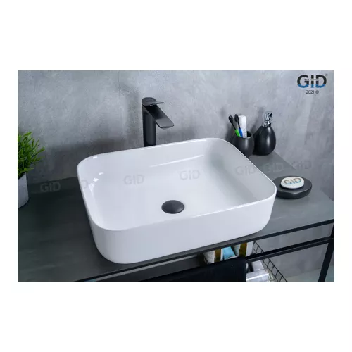 Накладная раковина для ванной Gid D1304 белая, Выбрать цвет: Белый