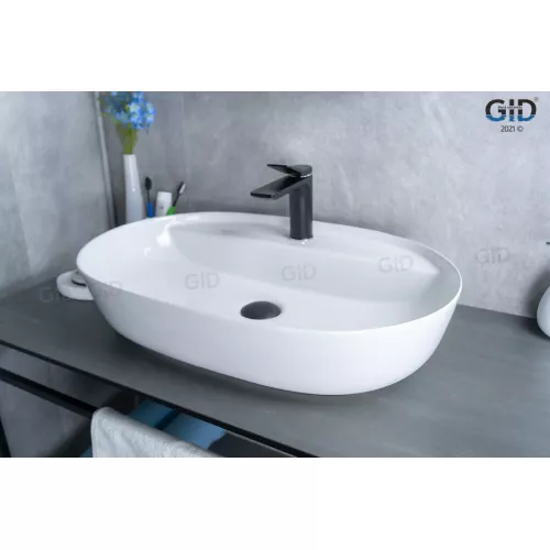 Накладная белая раковина для ванной Gid D1346, изображение 4