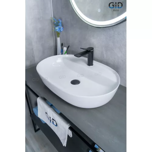 Накладная белая раковина для ванной Gid D1346, изображение 5