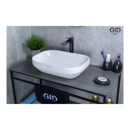 Накладная раковина для ванной Gid D1468 белая, изображение 3