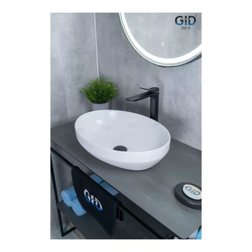 Накладная раковина для ванной Gid D1469 белая, изображение 6