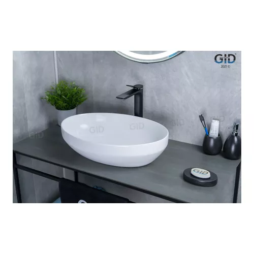 Накладная раковина для ванной Gid D1469 белая, изображение 4