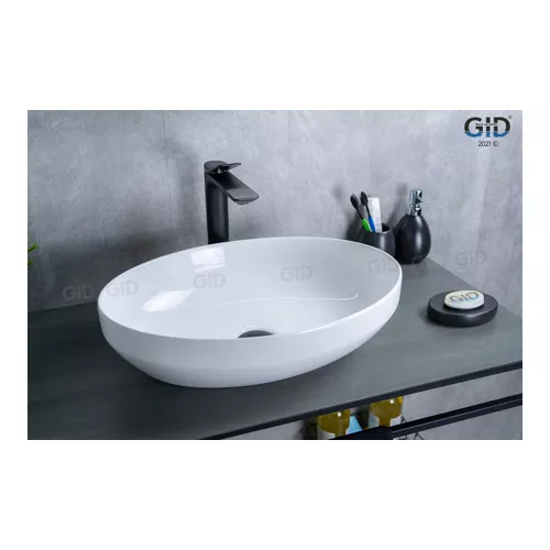 Накладная раковина для ванной Gid D1469 белая, изображение 2